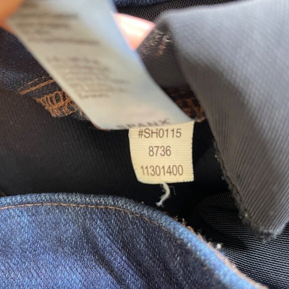 Spanx Ready To Wow Cropped Denim Leggings Blue Stretch Jegging Size S - Picture 6 of 11